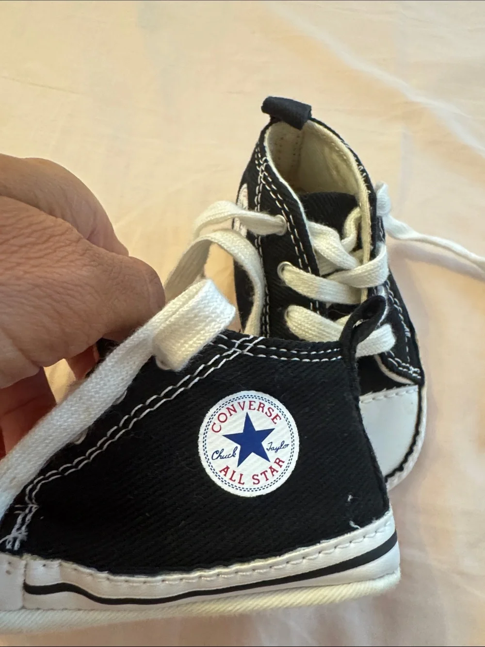 Converse all star sneakers for baby’s size 3 - great condition.
